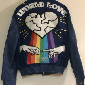 Jeff Hamilton World Love One Varsity Jacket