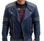 Men’s-Classic-Biker-Blue-and-Gray-Leather-Jacket