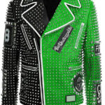 Punk Rock World Studded Biker Leather Jacket