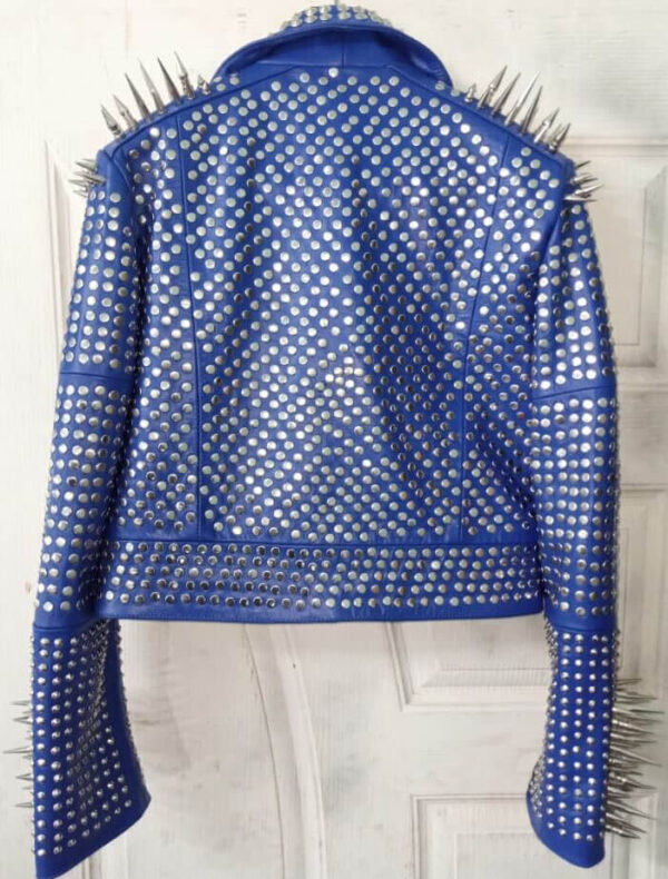 Rock-Punk-Silver-Long-Spiked-Studded-Leather-Jacket