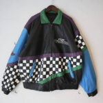 Team O'Meara Checkered Ford Racing Leather Jacket