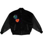YKHD Endless Slaughter Hip Hop Black Varsity Jacket