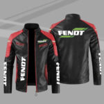 Black-Red-Fendt-Color-Block-Leather-Jacket