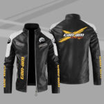 Black-White-Can-Am-Color-Block-Leather-Jacket