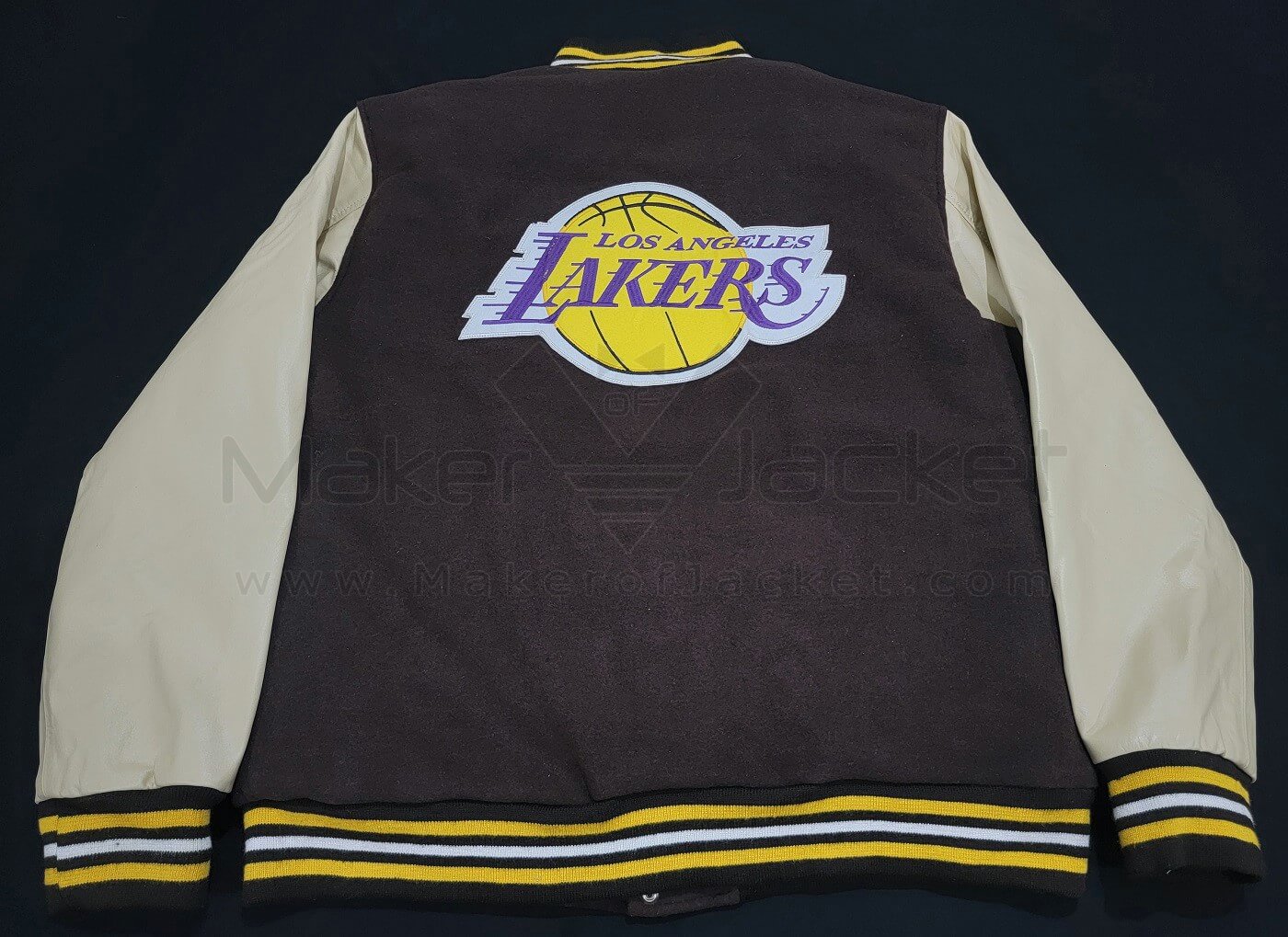 Maker of Jacket NBA Teams Jackets Los Angeles Lakers Logo Varsity