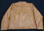 Cafe Racer Distressed Light Brown Leather Jacket