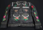 Embellished Studded Floral Embroidered Jacket