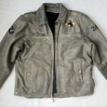 Grey Las Vegas Rodeo Mirage Wrangler Leather Jacket