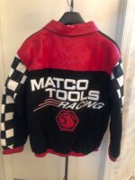 Matco Tools Racing Checkered Black Red Varsity Jacket