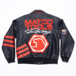 Matco Tools Racing Jeff Hamilton Black Leather Jacket