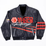 Matco Tools Racing Jeff Hamilton Black Leather Jacket