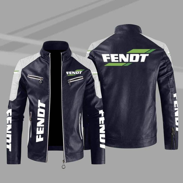 Navy-Blue-White-Fendt-Color-Block-Leather-Jacket-(1) Navy-Blue-White-Fendt-Color-Block-Leather-Jacket