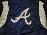 Navy Cream Atlanta Braves MLB Team Satin Jacket
