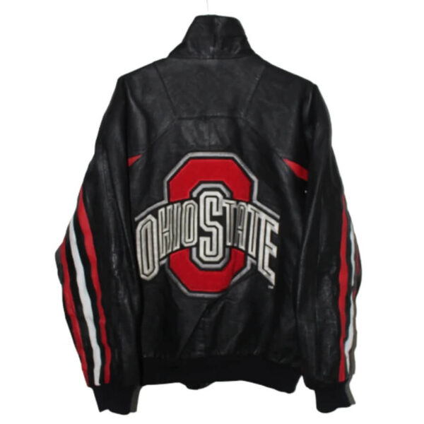 Ohio State University Black Leather Jacket