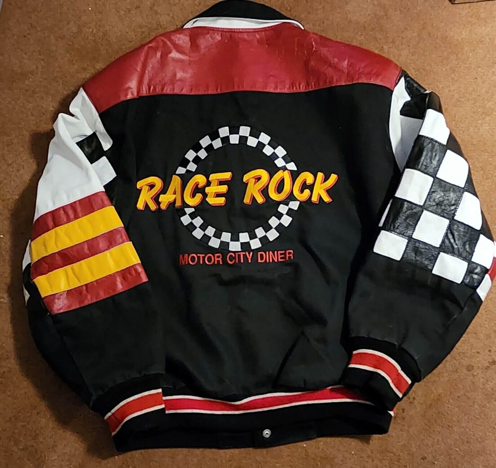 Vintage Race Rock Motor City Diner Jeff Hamilton Jacket Maker of Jacket