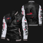 Black White Cincinnati Bearcats Leather Jacket