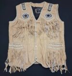 Indian-Western-Cream-Leather-Vest