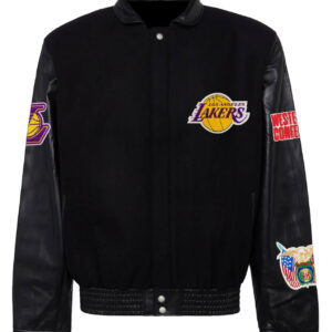 Kobe Bryant LA Lakers Black Mamba Varsity Jacket