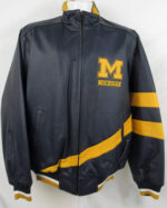 Michigan-Wolverines-Black-And-Yellow-Leather-Jacket