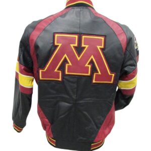 Minnesota Golden Gophers Multi Color Leather Jacket