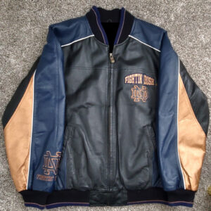Vintage G III Notre Dame Fighting Irish Leather Jacket