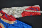 Vintage Metallic Parrot Multicolor Leather Jacket