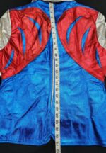 Vintage Metallic Parrot Multicolor Leather Jacket