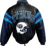 Vintage NFL Team Tennessee Titans Leather Jacket