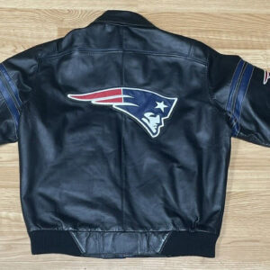 Vintage New England Patriots NFL Football Leather Jacket