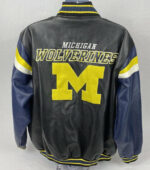 Vtg Michigan Wolverines G-III Leather Jacket