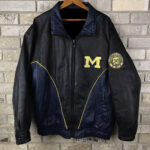 Vtg-Pro-Player-Michigan-Wolverines-Leather-Jacket