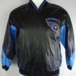 Vtg Tennessee Titans NFL Team G-III Leather Jacket