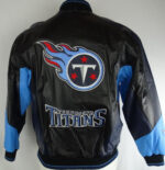 Vtg Tennessee Titans NFL Team G-III Leather Jacket