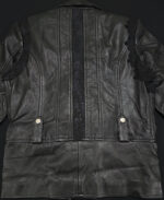 Lace Peplum Black Leather Jacket