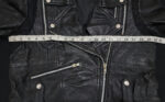 Lace Peplum Black Leather Jacket