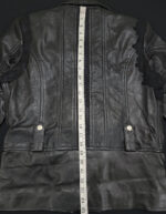 Lace Peplum Black Leather Jacket