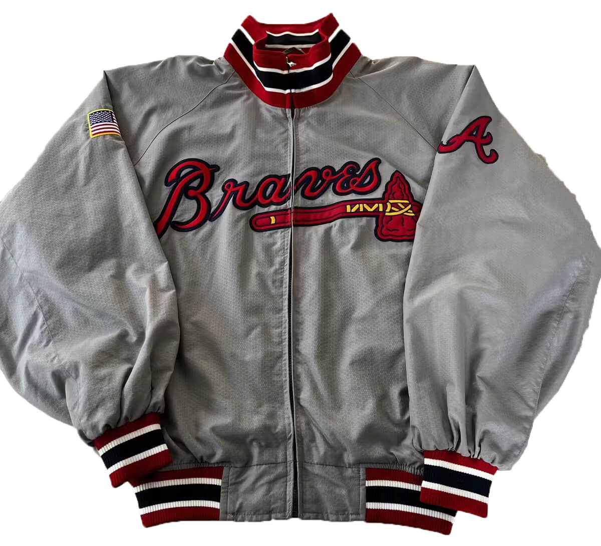 MLB Atlanta Braves Gray Bomber Jacket - Maker of Jacket