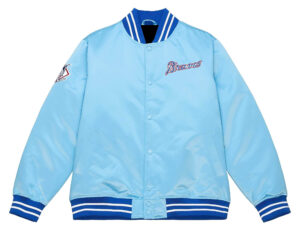 MLB Atlanta Braves Light Blue Satin Jacket