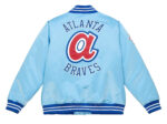 MLB Atlanta Braves Light Blue Satin Jacket