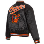 MLB-Baltimore-Orioles-Logo-Black-Satin-Jacket
