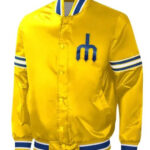 MLB-Seattle-Mariners-Yellow-Satin-Jacket