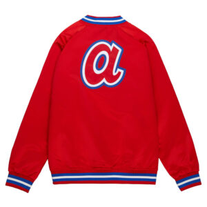MLB Team Red Atlanta Braves Satin Jacket