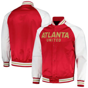 MLS-Atlanta-United-Red-And-White-Satin-Jacket