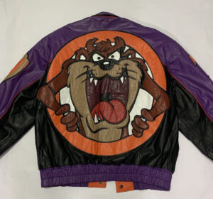 Vintage Looney Tunes ACME Taz Devil Leather Jacket
