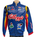 Vtg NASCAR Kellogg’s Rally Leather Bomber Jacket