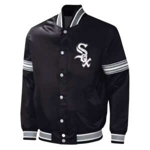 Chicago White Sox Midfield Full-Snap Satin Jacket