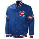 MLB Chicago Cubs Midfield Full-Snap Satin Jacket