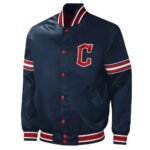 MLB Cleveland Guardians Midfield Full-Snap Satin Jacket
