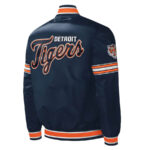 MLB Detroit Tigers Midfield Full-Snap Satin Jacket
