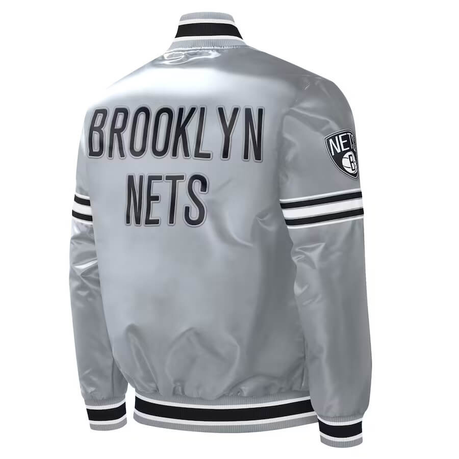Brooklyn nets satin jacket outlet